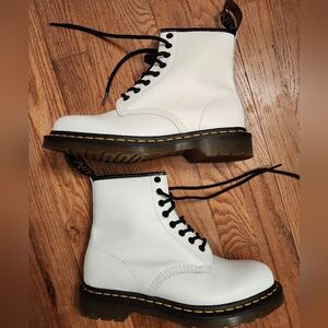 Dr. Martens White Combat Boots